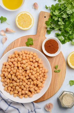 Humus yapmak için malzemeler