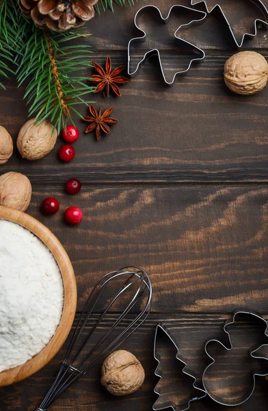 Noel pişirme malzemeleri.