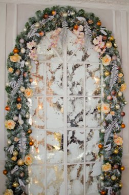 Noel pencere dekorasyon 