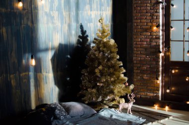 Noel arka plan. dalgalı ahşap