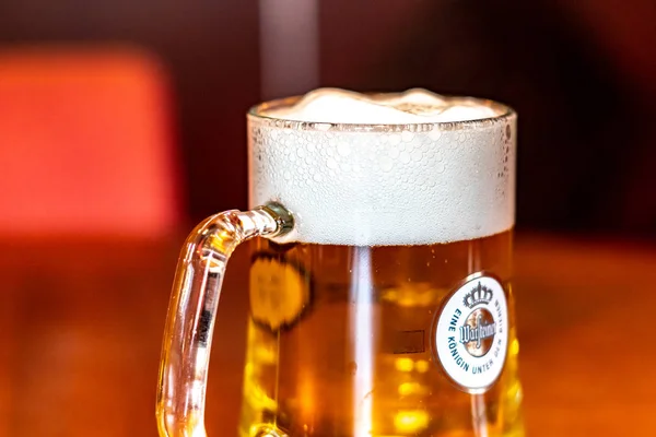 Berlin Germany October 2019 Warsteiner Beer Warsteiner Beer Brewed Arnsberg — Stock Photo, Image