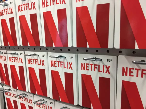 Berlim Alemanha Outubro 2019 Cartões Presente Netflix Netflix Uma Empresa — Fotografia de Stock