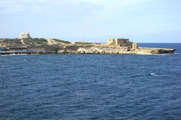 Вид Марсалфорн Город Северном Побережье Гозо Мальта Второй Величине Остров — стоковое фото
