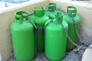 Yeşil gaz depolama tankları, gaz silindirleri