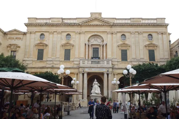 Valeta Malta Octubre 2019 Biblioteca Nacional Malta Menudo Conocida Como — Foto de Stock