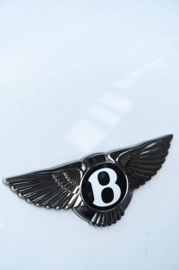 Berlin, Almanya - 19 Nisan 2019 Bentley arabası. Bentley Motors Limited, lüks otomobiller tasarlayan, geliştiren ve üreten bir İngiliz şirketidir.