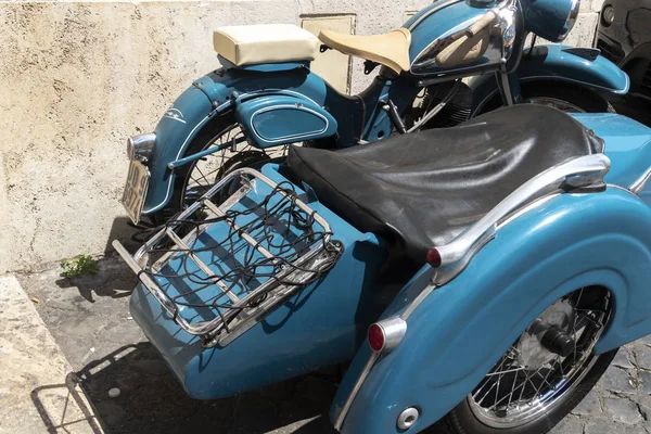 Roma Itália Julho 2019 Motocicleta Nsu Com Sidecar Steib Steib — Fotografia de Stock