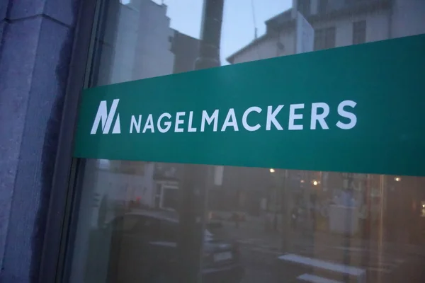 Bruselas Bélgica Diciembre 2019 Banque Nagelmackers Bank Branch Exterior Nagelmackers — Foto de Stock