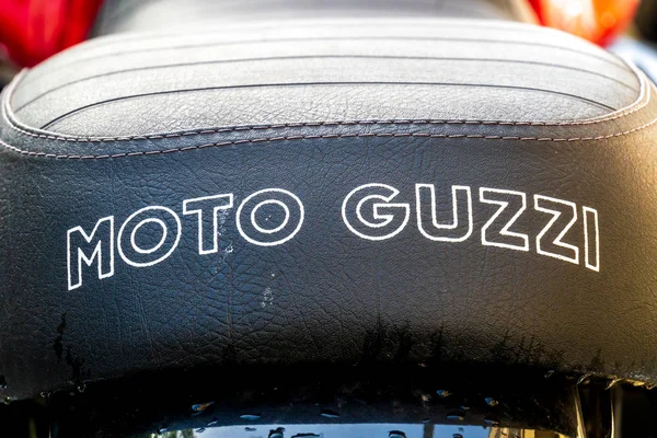 Berlin Tyskland Juni 2019 Moto Guzzi Motorcykel Moto Guzzi Grundades — Stockfoto