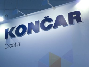 Berlin, Almanya - 21 Haziran 2018: Hırvat Koncar firması tarafından imzalandı