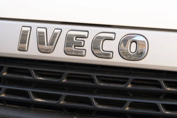 Rzym Włochy Marca 2017 Logo Iveco Iveco Skrót Industrial Vehicles — Zdjęcie stockowe