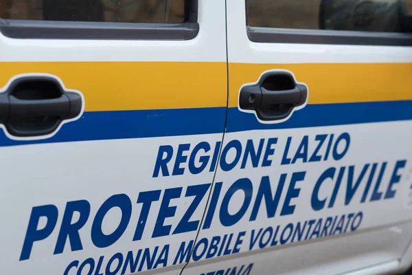 Roma Itália Março 2017 Carro Proteção Civil Italiana Departamento Protezione — Fotografia de Stock