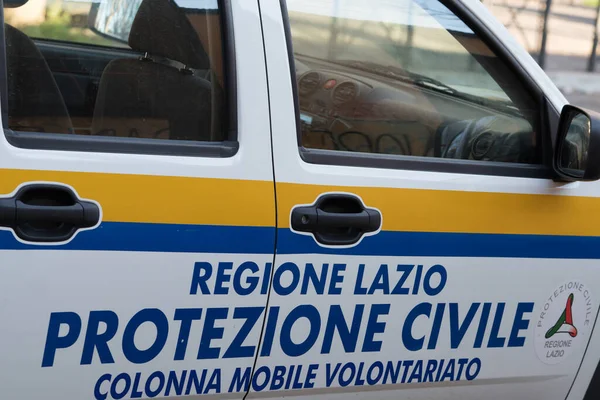 Roma Itália Março 2017 Carro Proteção Civil Italiana Departamento Protezione — Fotografia de Stock
