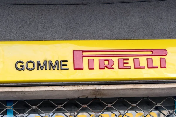 Roma Italia Marzo 2017 Tienda Neumáticos Pirelli Con Sede Milán — Foto de Stock