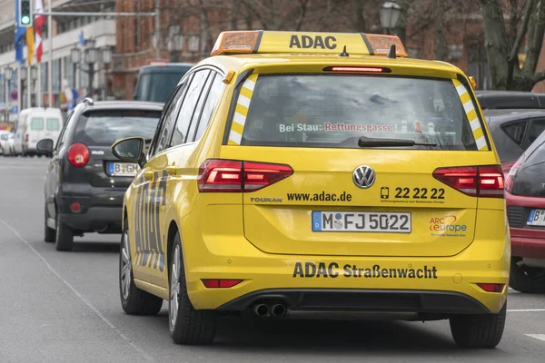 Berlim Alemanha Março 2020 Adac Straenwacht Car Adac General German — Fotografia de Stock