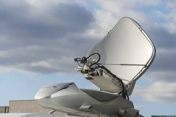 Берлін Німеччина Березня 2020 Satcom Mobile Antenna System — стокове фото