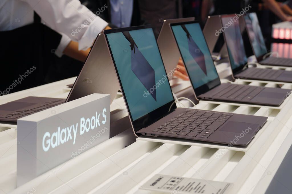 Berlin, Germany - September 10, 2019: Galaxy Book S Mobile-PC computer