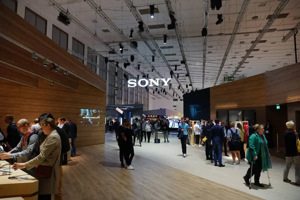 Berlin Niemcy Września 2019 Stoisko Wystawowe Sony Podczas Ifa Lub — Zdjęcie stockowe