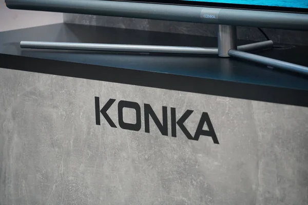 Berlín Alemania Septiembre 2019 Logotipo Konka Group Empresa Fabricante Chino — Foto de Stock