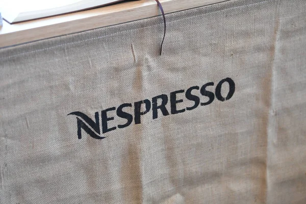 Berlin Deutschland Februar 2017 Nespresso Store Nespresso Maschinen Brühen Espresso — Stockfoto