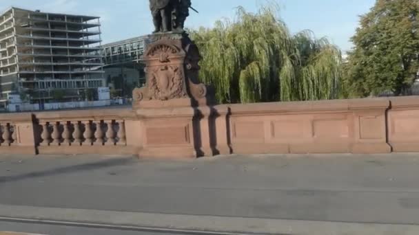 베를린 2018 다리에서 베를린 케이프 카메라 자동차 — 비디오
