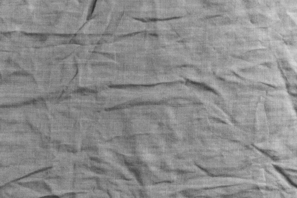 Crumpled Lyocell Tencel Fabric Texture Close Natural Cellulose Fabric Gray — Stock Photo, Image