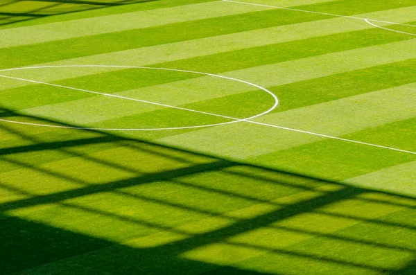 Campo Futebol Vazio Estádio Durante Quarentena — Fotografia de Stock