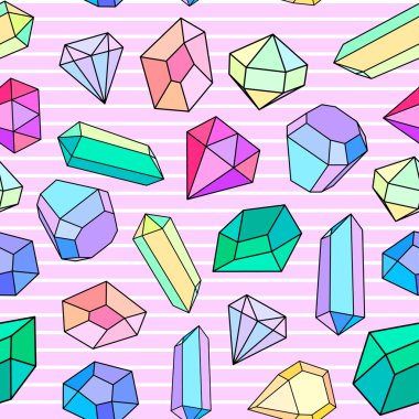 Moda yamalar ile Seamless modeli. çıkartmalar, iğne ve el yazısı notlar koleksiyonunda 80s 90s çizgi roman tarzı çizgi film. Eğilim. Vektör çizim.