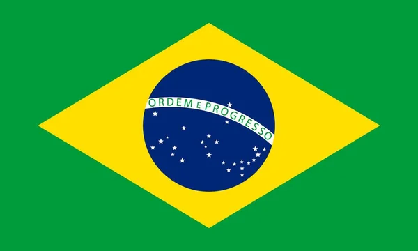 Bandeira do Brasil — Vetor de Stock