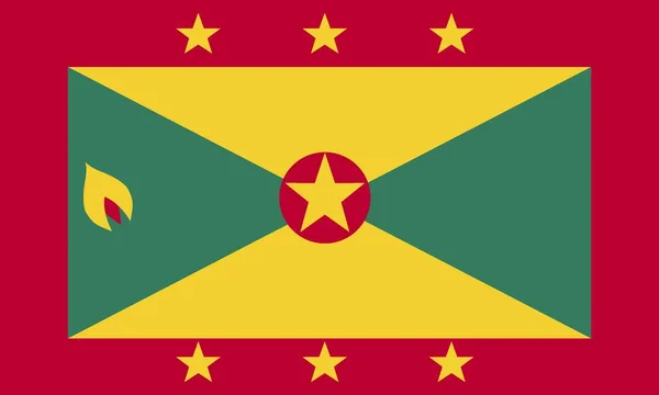 Grenada der Flagge — Stockvektor