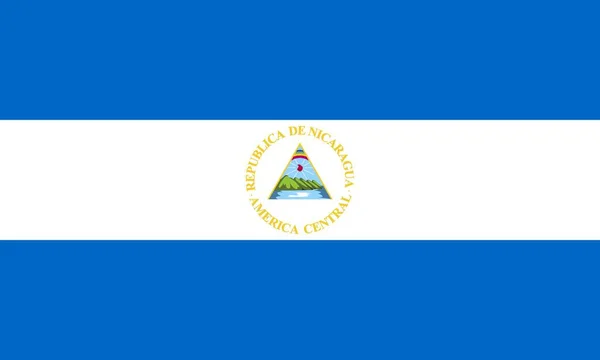 Bandera de Nicaragua, ilustración vectorial — Archivo Imágenes Vectoriales