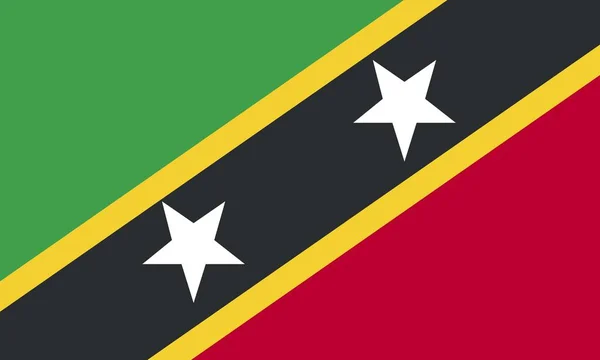 Sint Kitts en Nevis vlag — Stockvector