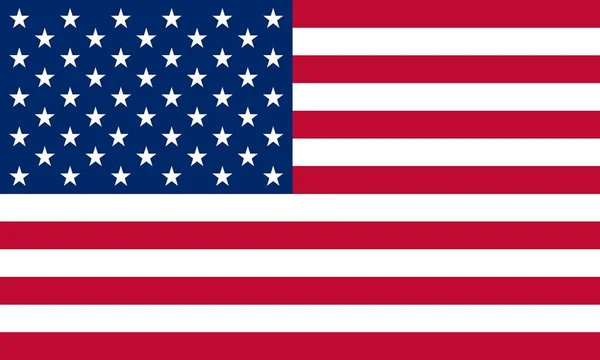 Bandera de los estados unidos — Vector de stock