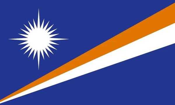 The flag of the Marshall Islands — Stock Vector