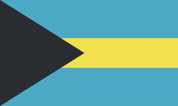 Bahamas of flag — Stock Vector