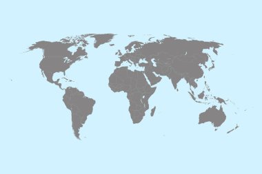 gri dünya ülkeleri Haritası
