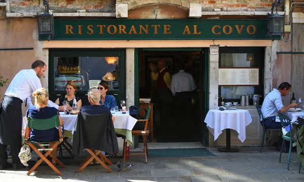 Venice Talya Eylül 2017 Restorante Covo Meşgul Restaurant Venedik Talya — Stok fotoğraf