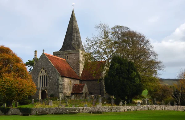 Andrews Kerk Alfriston East Sussex — Stockfoto