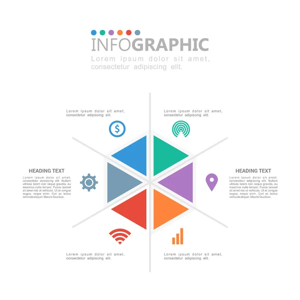 Business infographic ikonen — Stock vektor