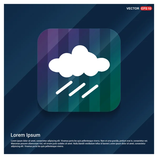 Nube de lluvia icono — Vector de stock