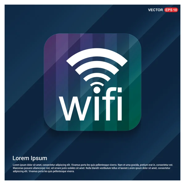Εικονίδιο σήματος wifi — Διανυσματικό Αρχείο