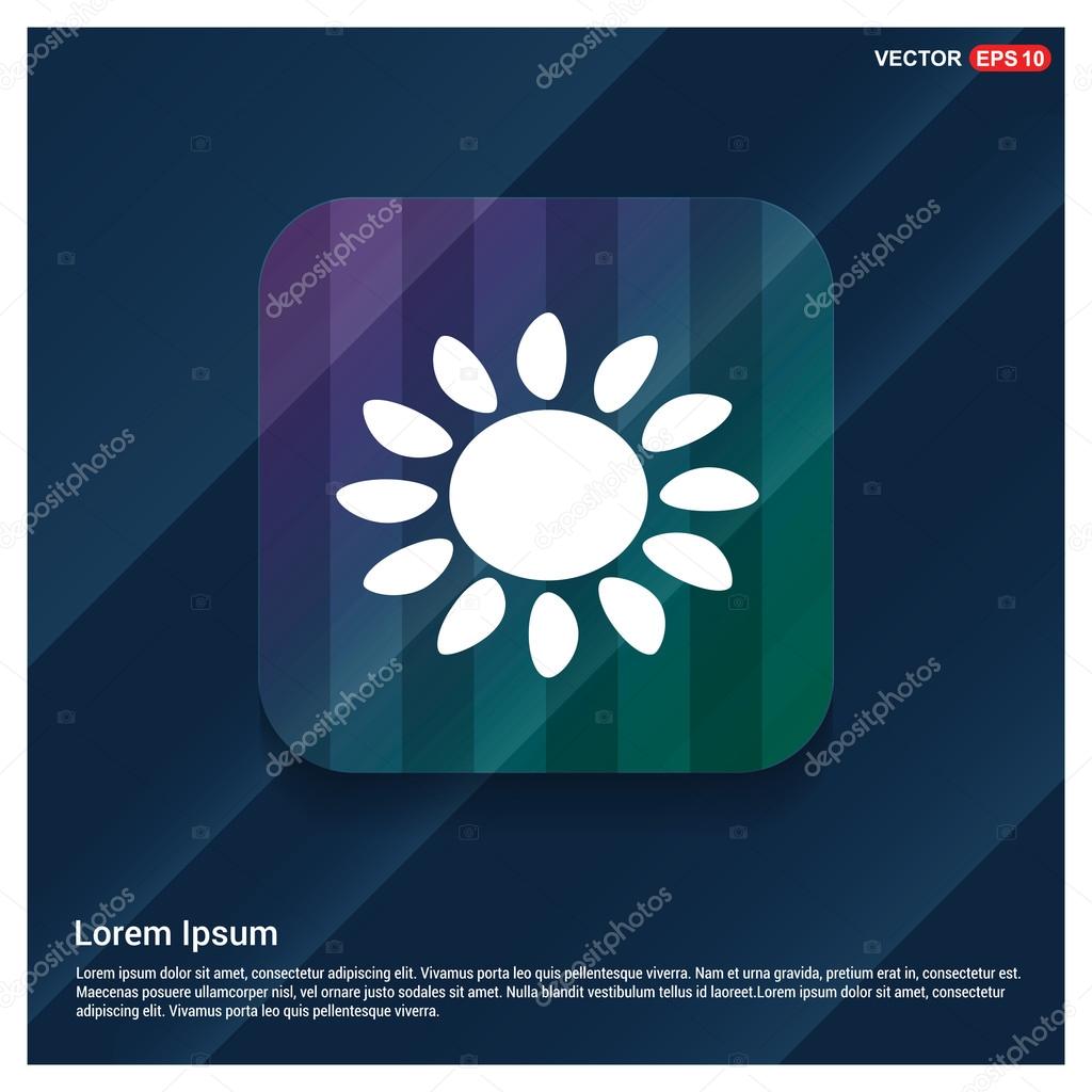 sun flat icon 