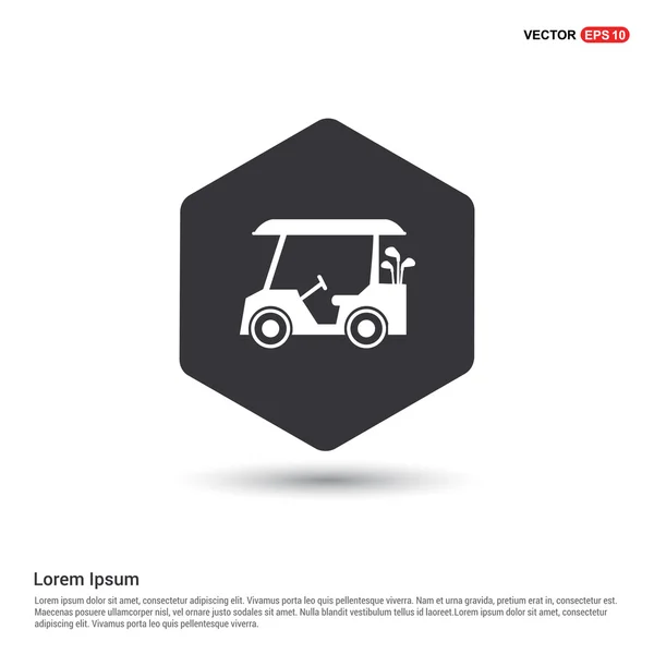 Icona golf cart — Vettoriale Stock