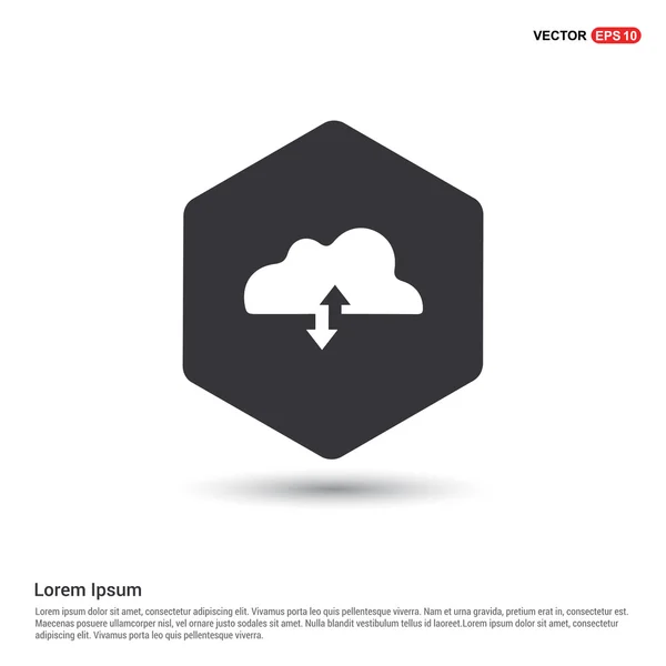 Cloud computing ikon — Stock vektor