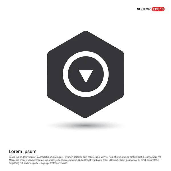 Icono de flecha web — Vector de stock