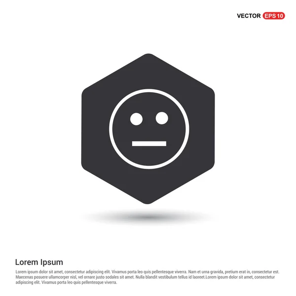 Faccina emoticon icona — Vettoriale Stock