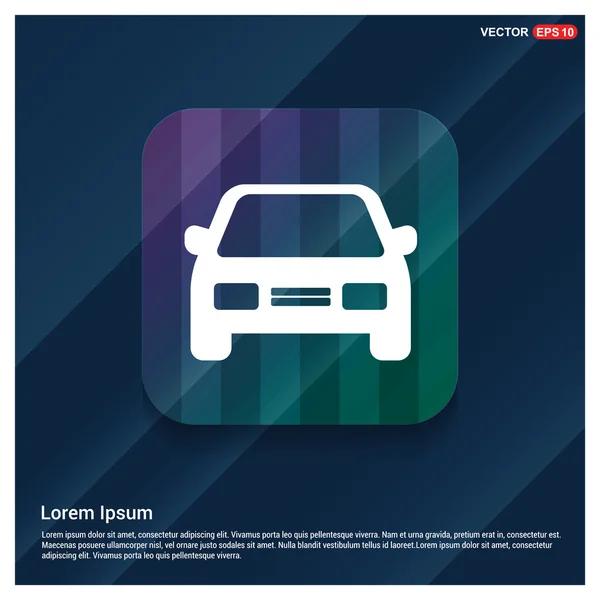 Icona web dell'auto — Vettoriale Stock