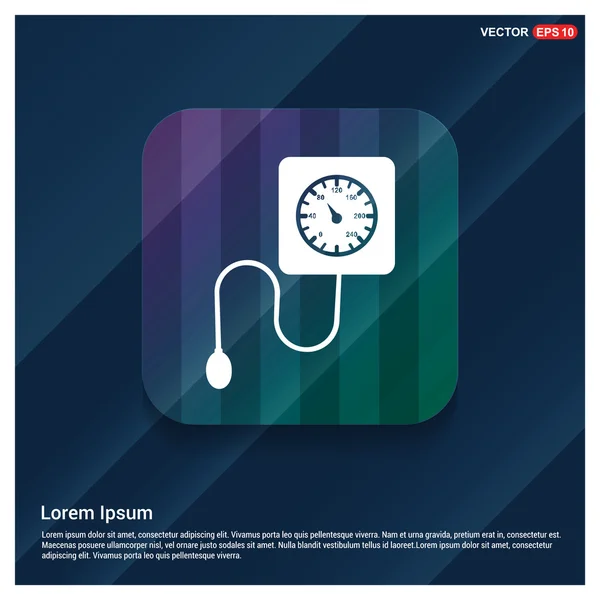 Vérnyomás ellenőrző ikon — Stock Vector