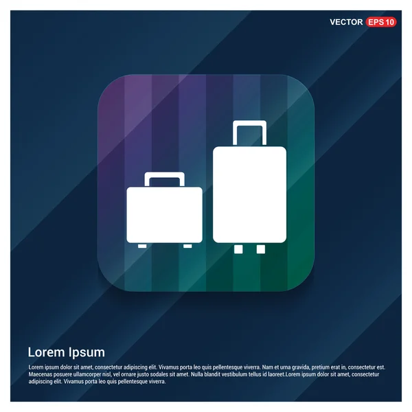 Icono de bolsas de viaje — Vector de stock