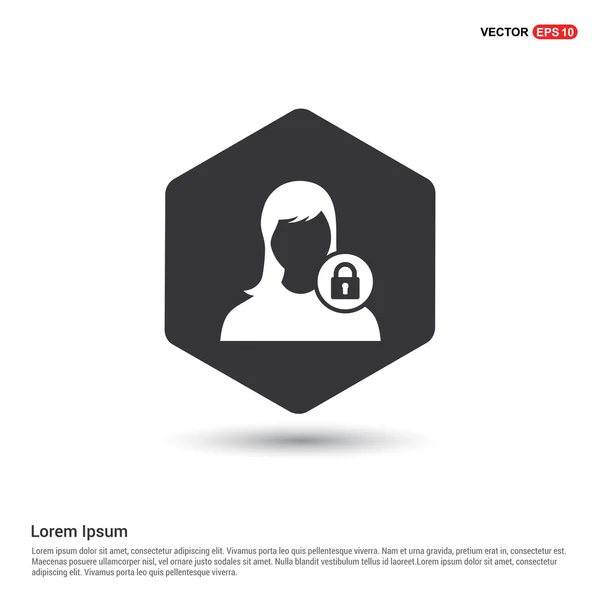 Icône avatar utilisateur sécurisé — Image vectorielle